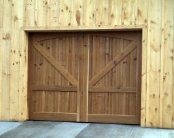 wood garage doors